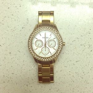 Gold fossil women’s watch